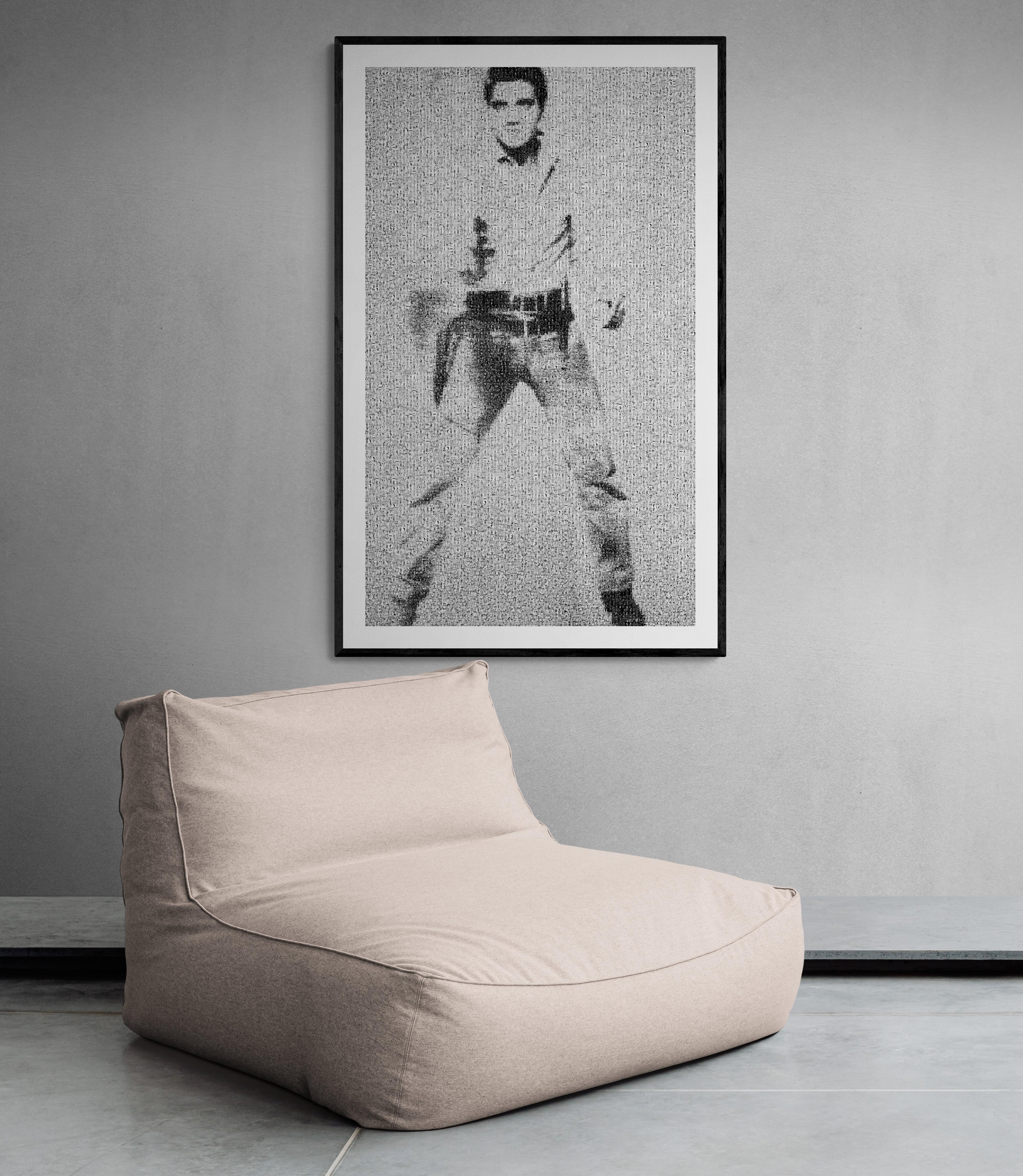 Photomosaïque Pop Fine Art Elvis 64x48