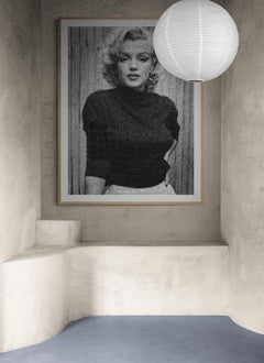 Photographie photomosaïque Pop Fine Art signée Marilyn Monroe, 64x48