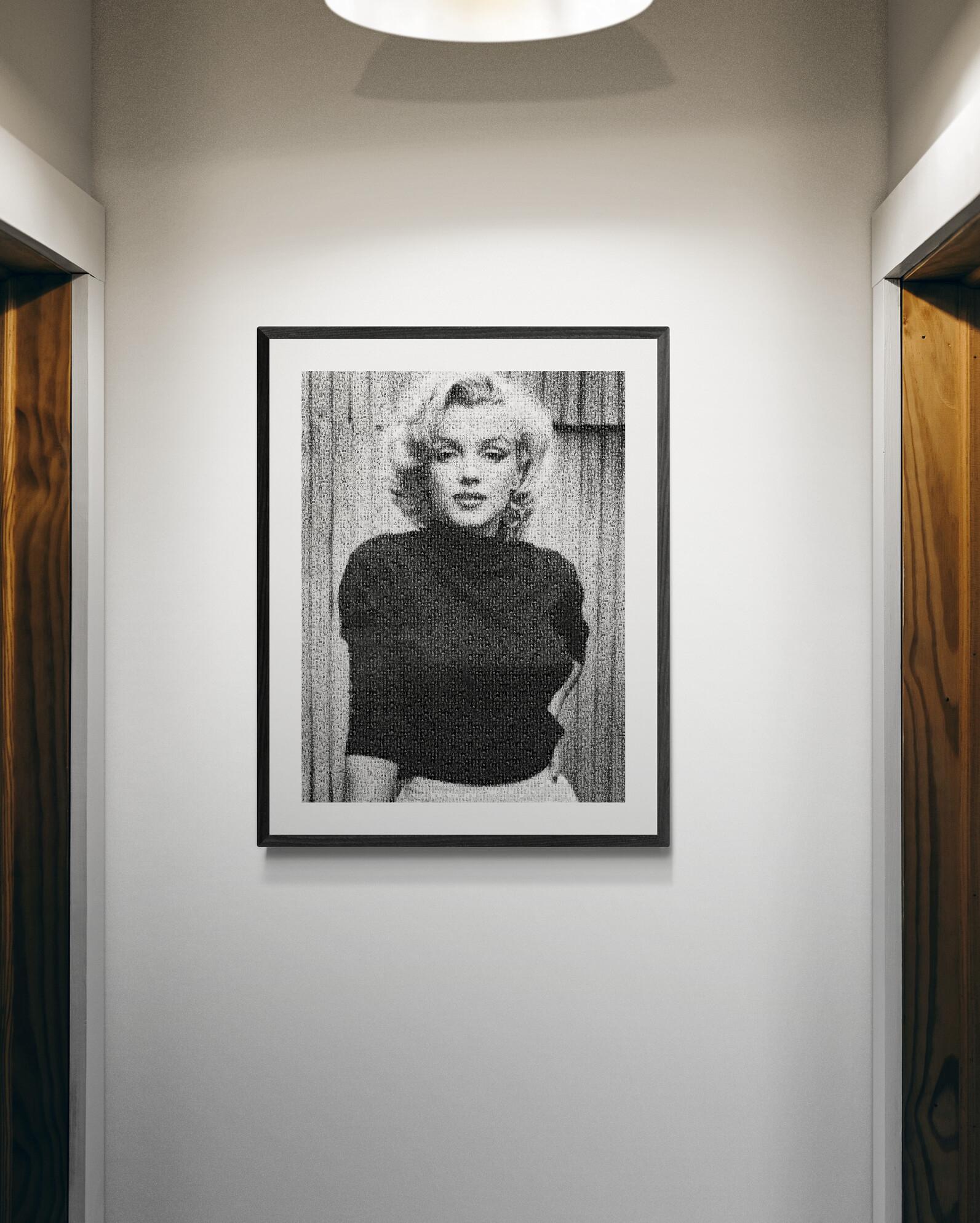Photographie photomosaïque Pop Fine Art signée Marilyn Monroe, 64x48 - Modernisme américain Print par Destro