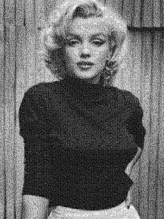 64x48 " Marilyn Monroe" Photomosaic Pop Fine Art Photography Signed