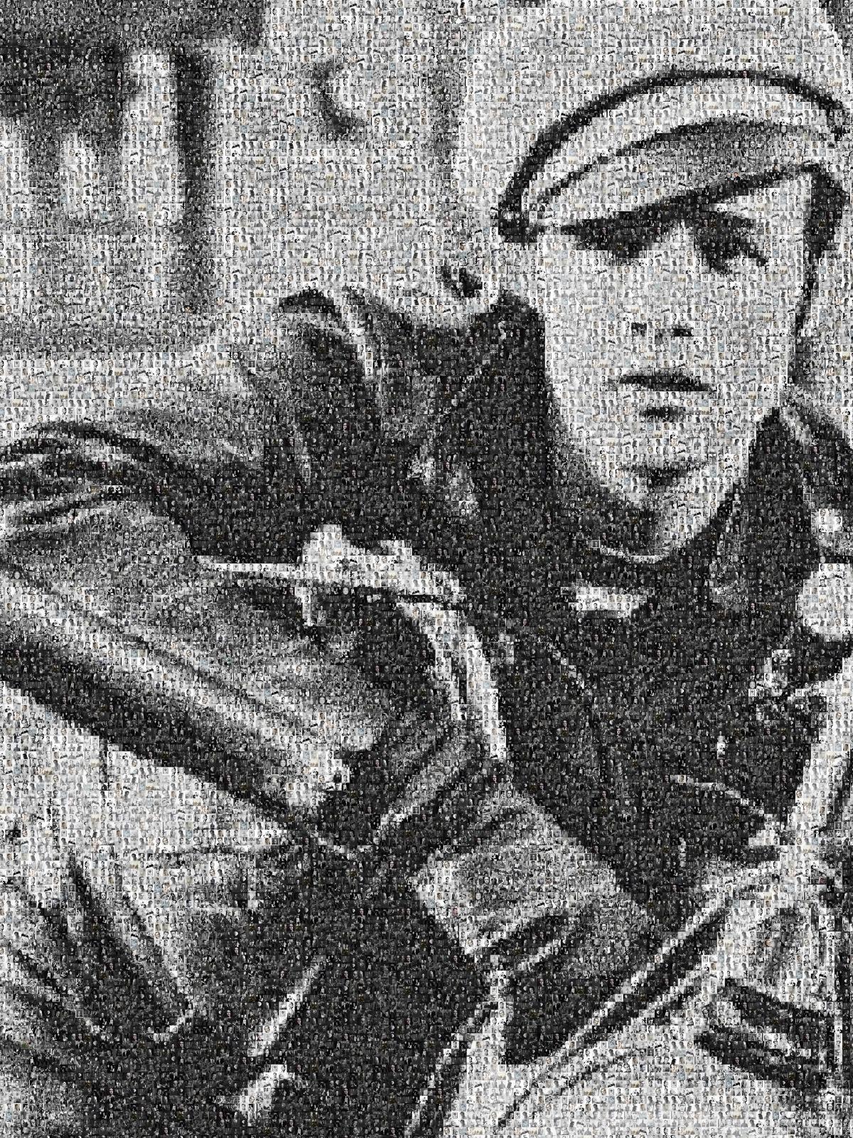 64x48 " Marlon Brando" Fotomosaico Pop Fine Art Photography Firmato