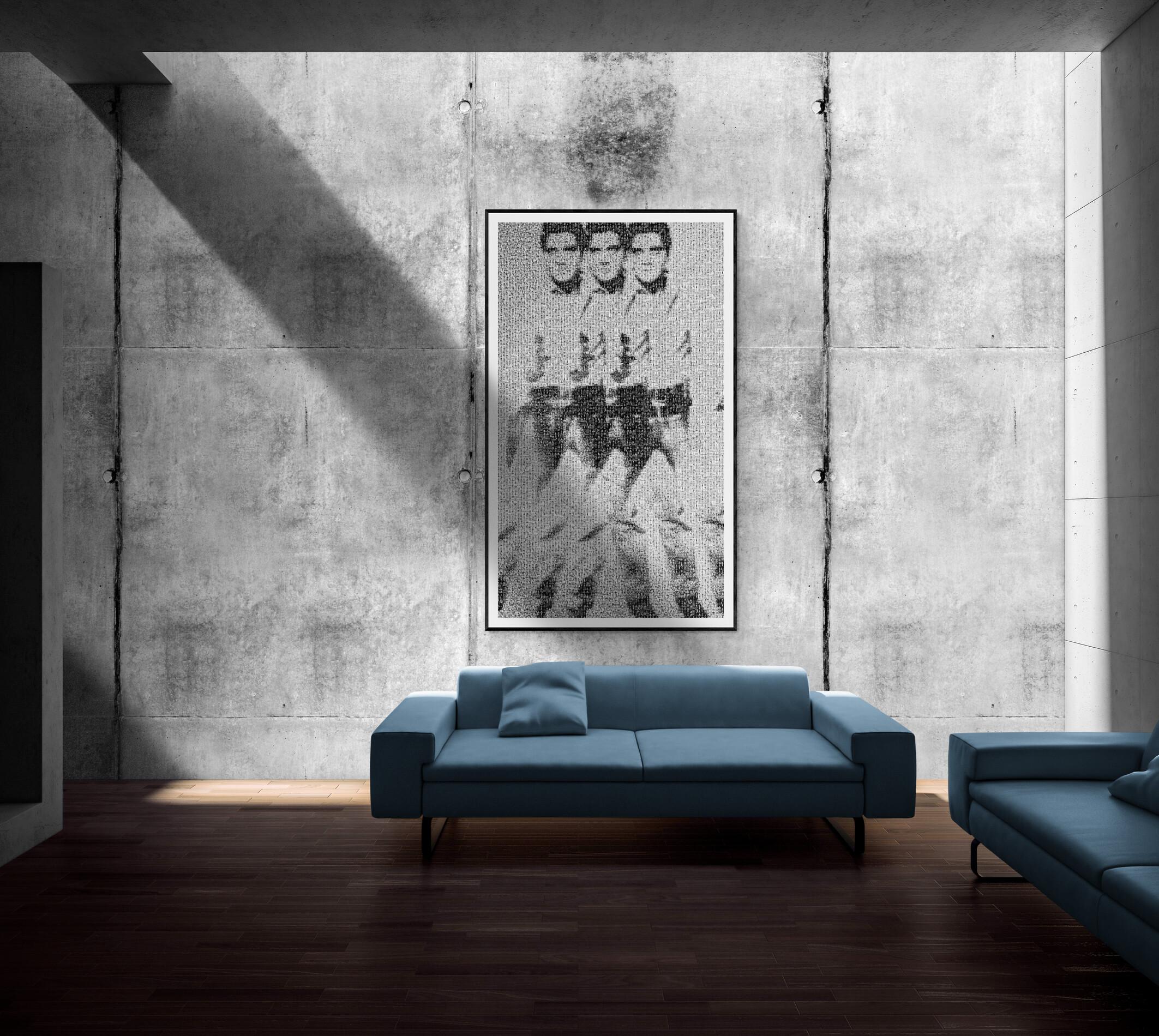 84x48 „Triple Elvis by Warhol“ Fotomosaik Pop-Kunstfotografie Signiert 1