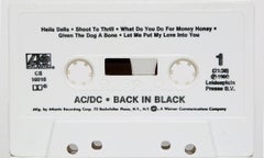 AC DC BACK IN BLACK 40x60 Fotografia Nastro Cassetta Stampa Fine Art
