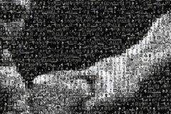 "Ali vs Frazier" Muhammad Ali Portrait 40x60  Photomosaic Pop Art Signed