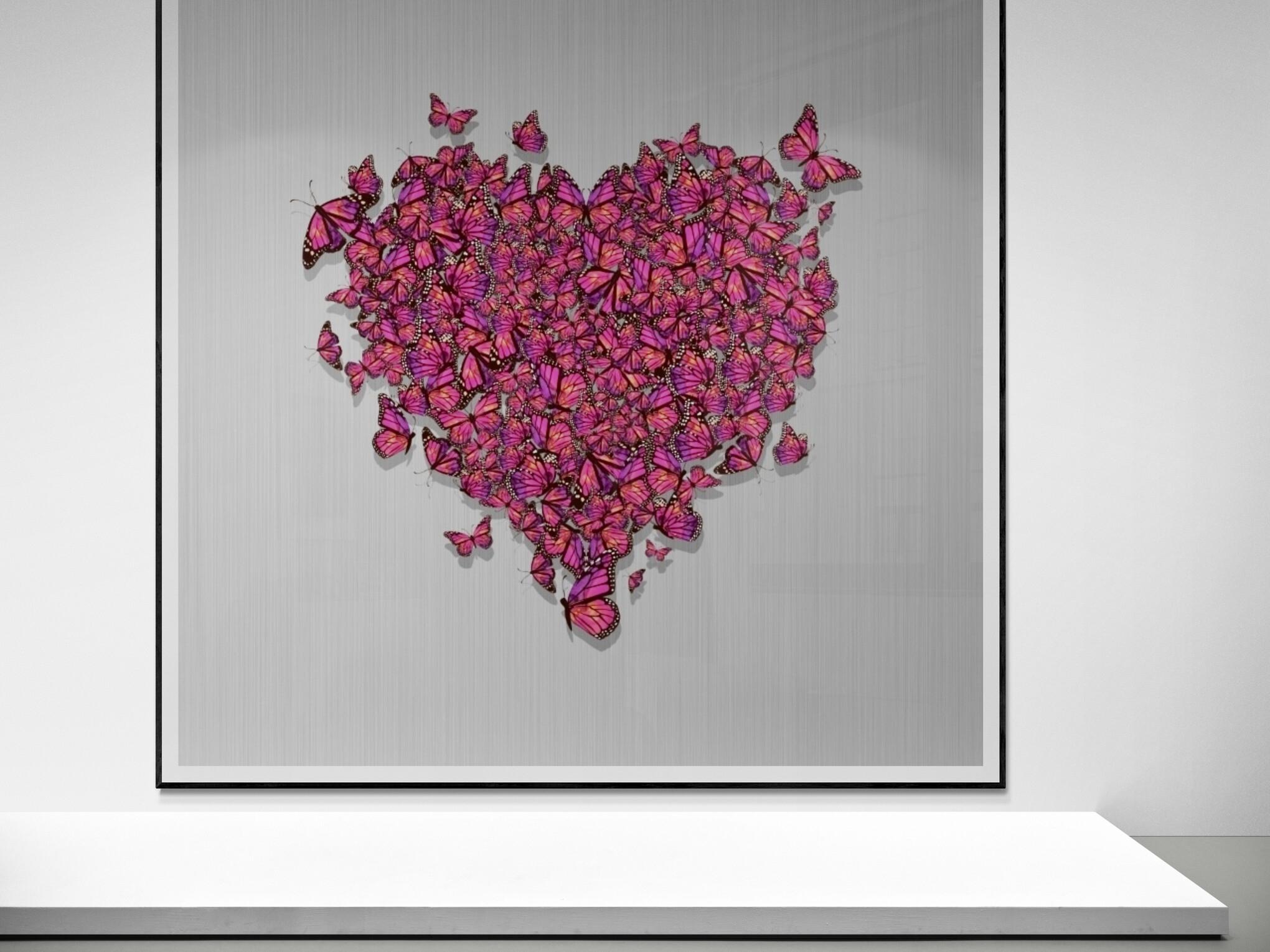 
Archival pigment pop art print of butterflies creating a heart shape created by DESTRO 

DESTRO is an LA based pop artist. and image creator.

Printed on archival exhibition paper. 


