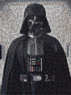 « DARTH VADER » Star Wars, Empire, Jedi, Pop Art, Photomosaïque, Pop Art 