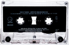 Guns N' Roses Appetite for Destruction 30x50 Photography Cassette Tape Unsiged