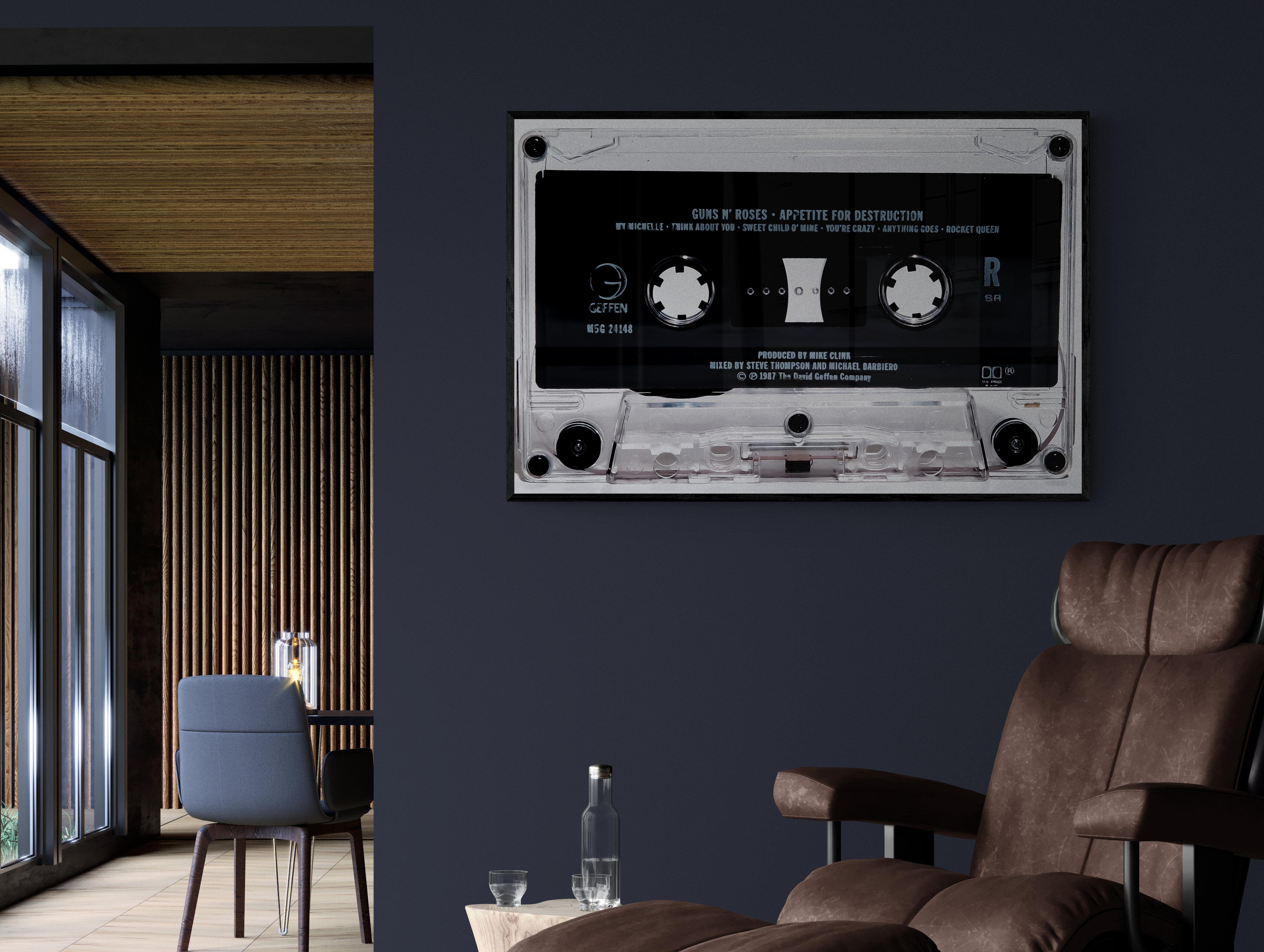 Cassetta fotografica pop art 40x60 dei Guns N' Roses Appetite for Destruction - Print American Modern di Destro