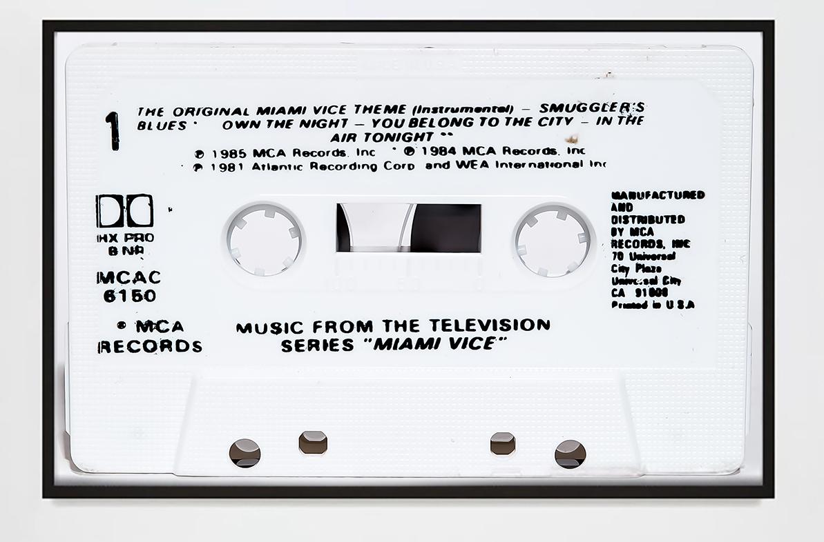 Miami Vice Soundtrack Cassette Photograph 40x60 Pop Art Photography, Unsinged - Print di Destro