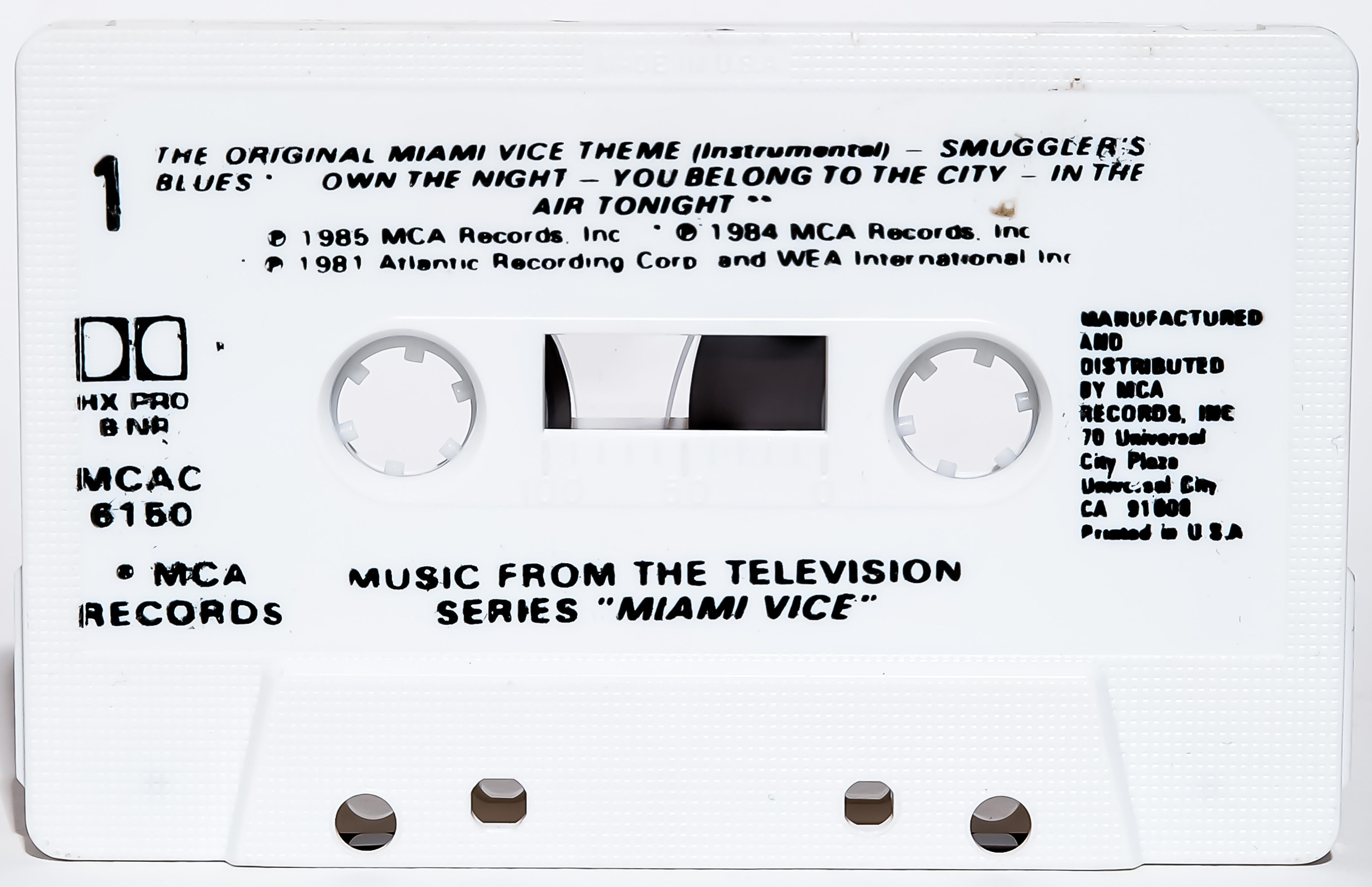 Still-Life Print di Destro - Miami Vice Soundtrack Cassette Photograph 40x60 Pop Art Photography, Unsinged