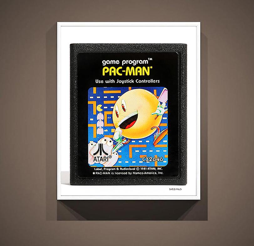 Destro Still-Life Photograph - Pac-Man 30x40 Atari 2600 Cartridge, Photography  Print Pop Art Unsigned 