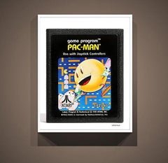 Pac-Man 50x60 Atari 2600 Cartridge, Photography  Print Pop Art Video Game 1980's