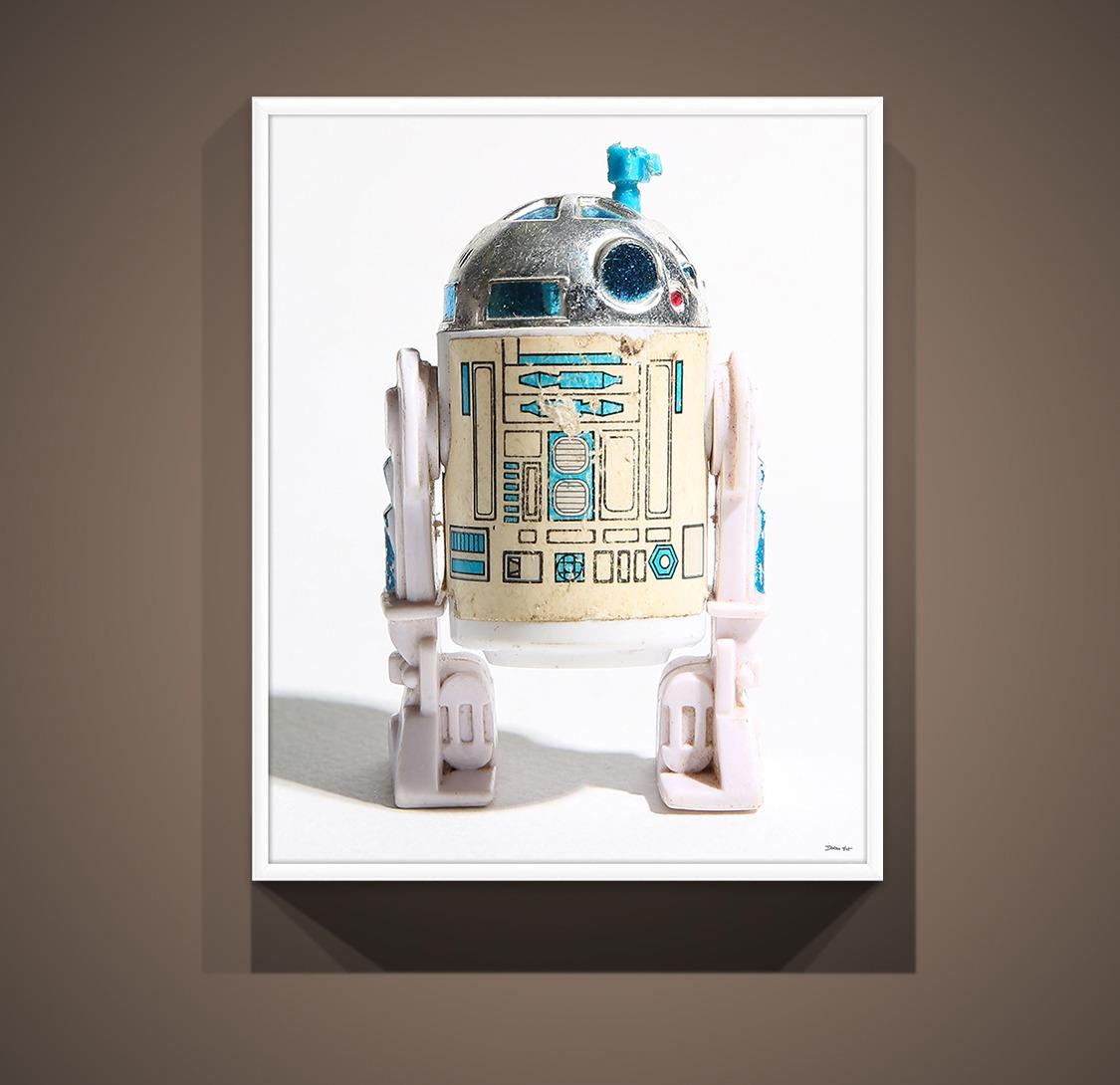 R2D2 40x28 Star Wars, Photography Pop Art, Empire Strikes Back, Jedi Photograph - Gray Still-Life Photograph by Destro