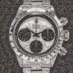 Rolex Daytona 30x30 6263 Paul Newman Photographie photomosaïque d'art  