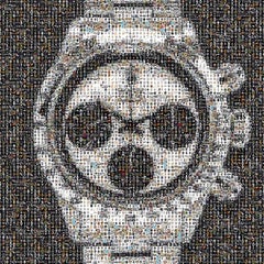 Rolex Daytona 50x40 6263 Paul Newman Photomosaic Photography Fine Art Unsigned