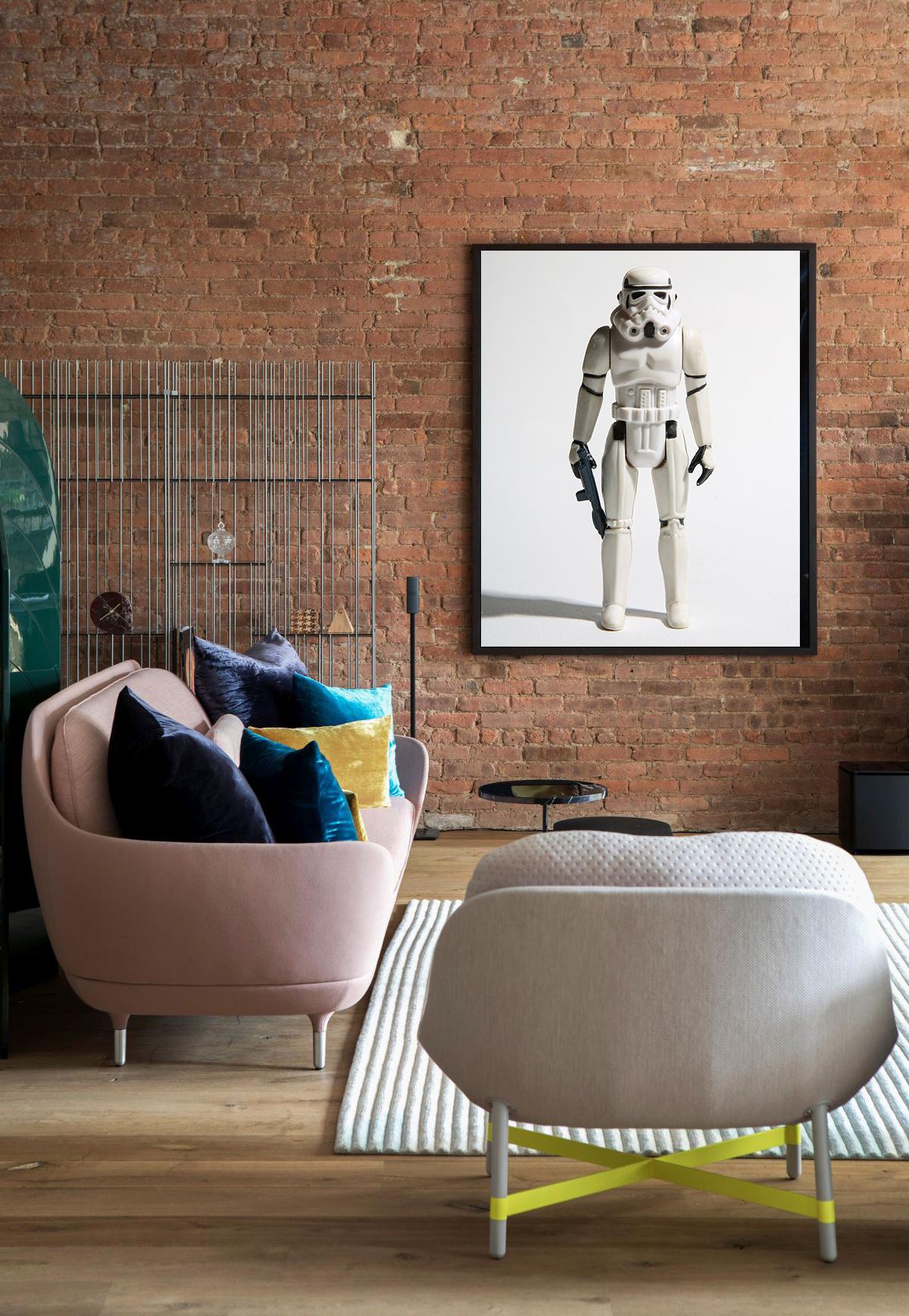 Il s'agit d'un tirage photo pop art du jouet Stormtrooper original de Kenner.
 