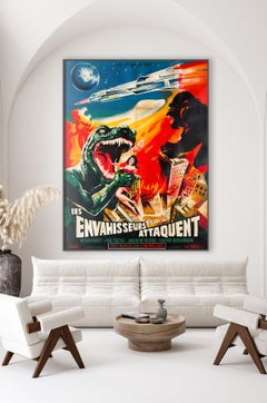Destroy All Monsters 1970 Original French Film Poster, Constantin Belinsky