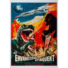 Vintage Destroy All Monsters Original French Film Poster, Belinsky, 1970
