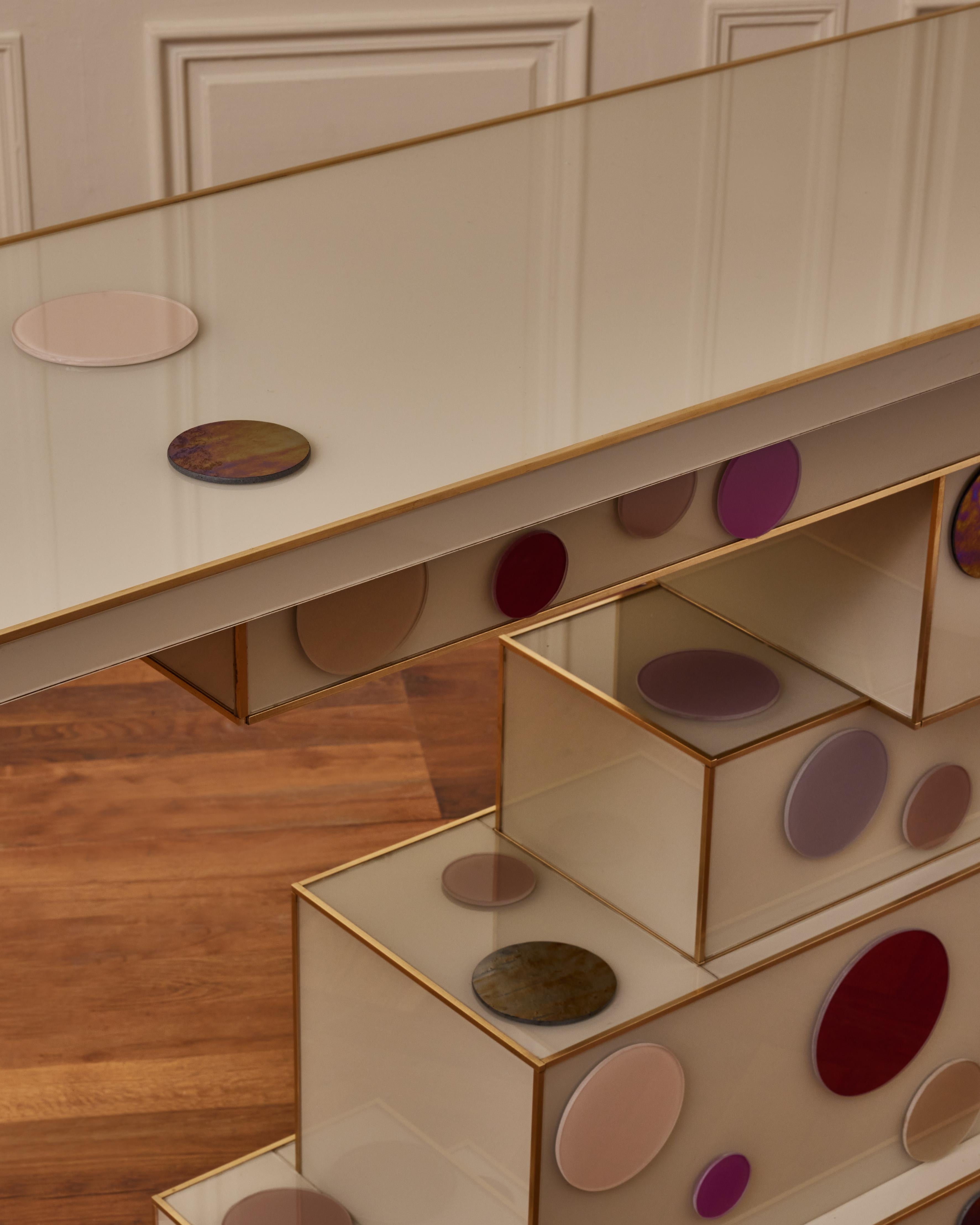 Italian Destructured Console by Studio Glustin For Sale