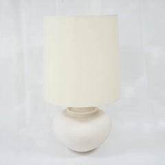 Desvres Manufacture, Pair of Lamps in Plaster, France, circa 1950