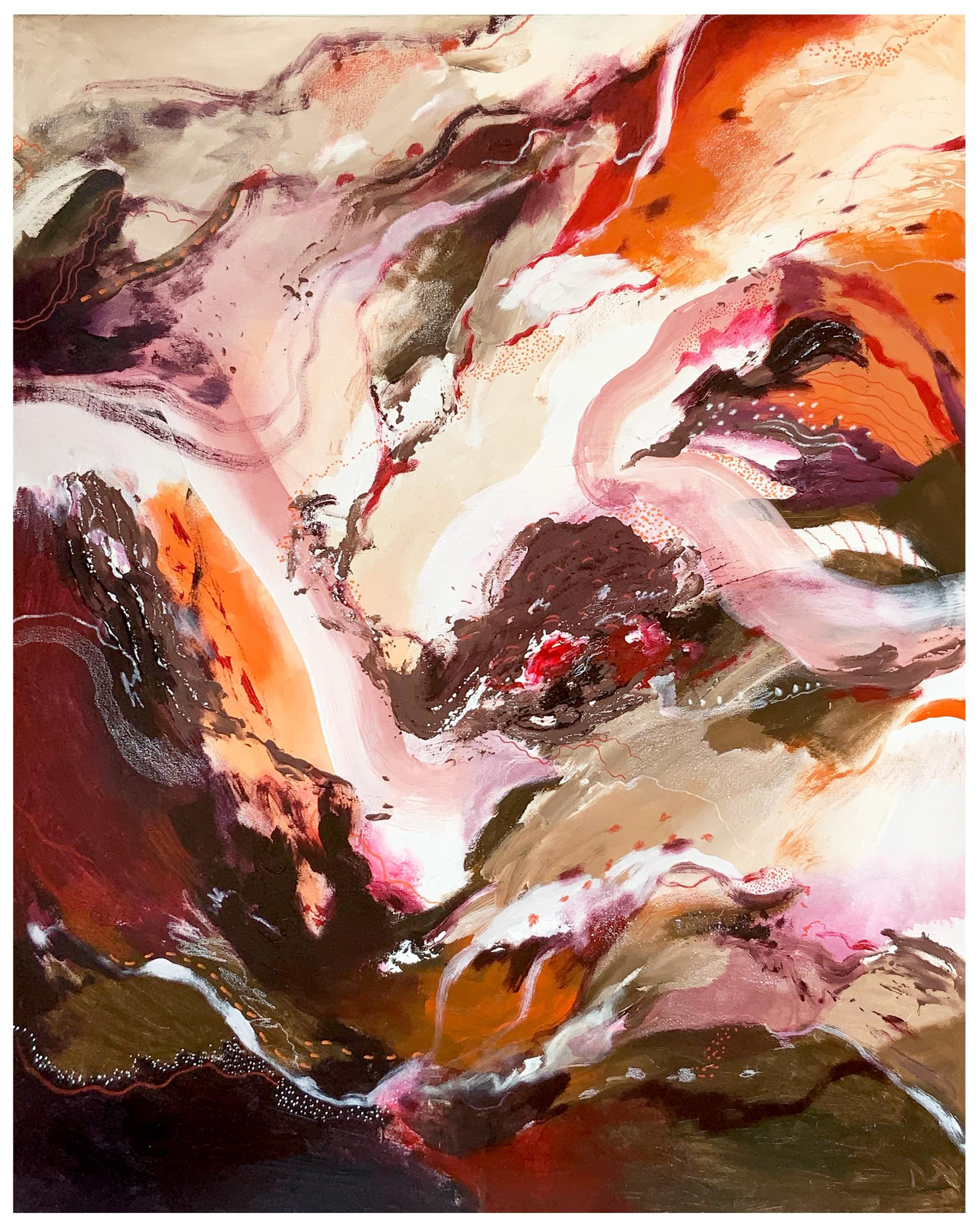 Desy Febrianti Abstract Painting – Bodenständig