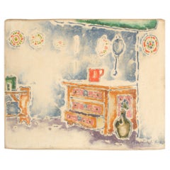 Deszo Pecsi Pilch (Hongrois, né en 1888 - mort en 1949), peinture « Red Pitcher »