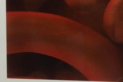 Detalle Fotografía Color de Formas Abstractas Rojas