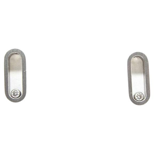 DETAIL Earrings with Diamonds and Stainless Steel
