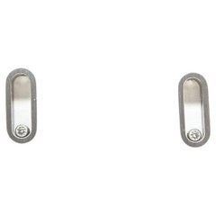 DETAIL Earrings with Diamonds and Stainless Steel