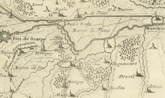 Detailed 1720s Map – Siege of Douay and Lines of Circumvallation, France
