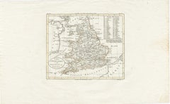 Detailed Antique Map of Britain, Wales and the Coast of Ireland