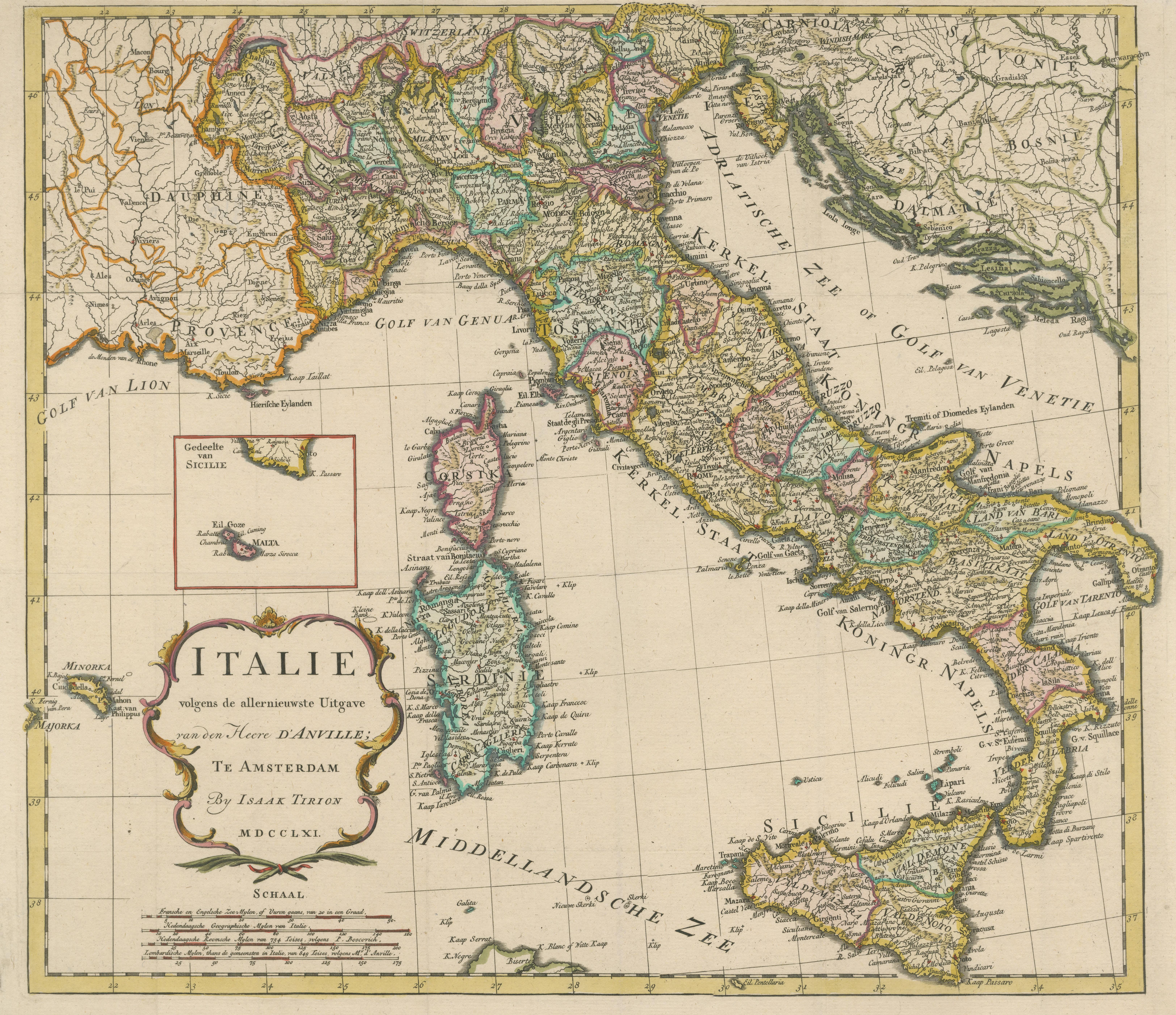 amsterdam to italy map