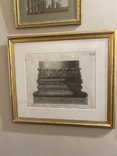 Detailed Drawing of Column Base from Constantine Baptistry, Early 19th Century