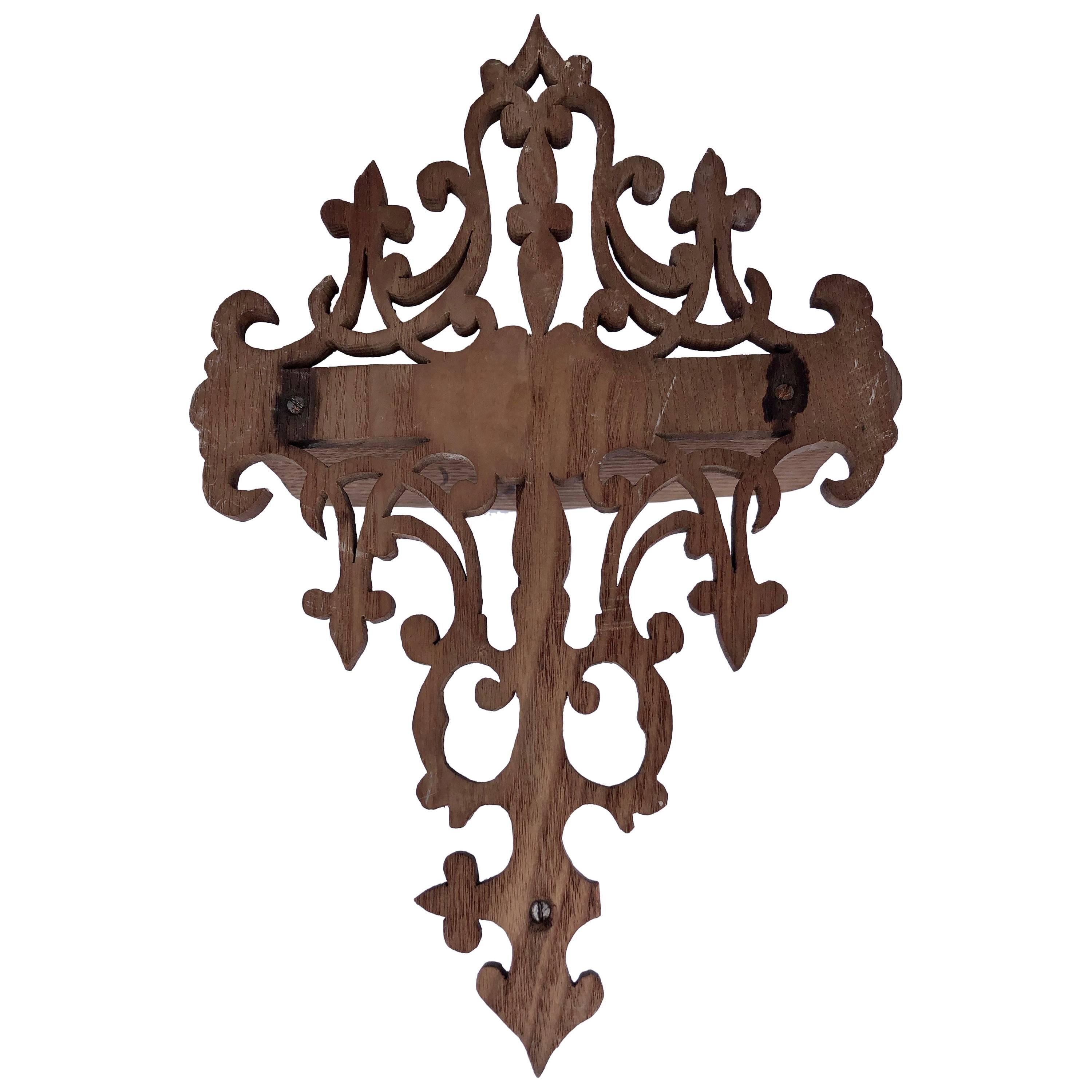 wooden sconce shelf