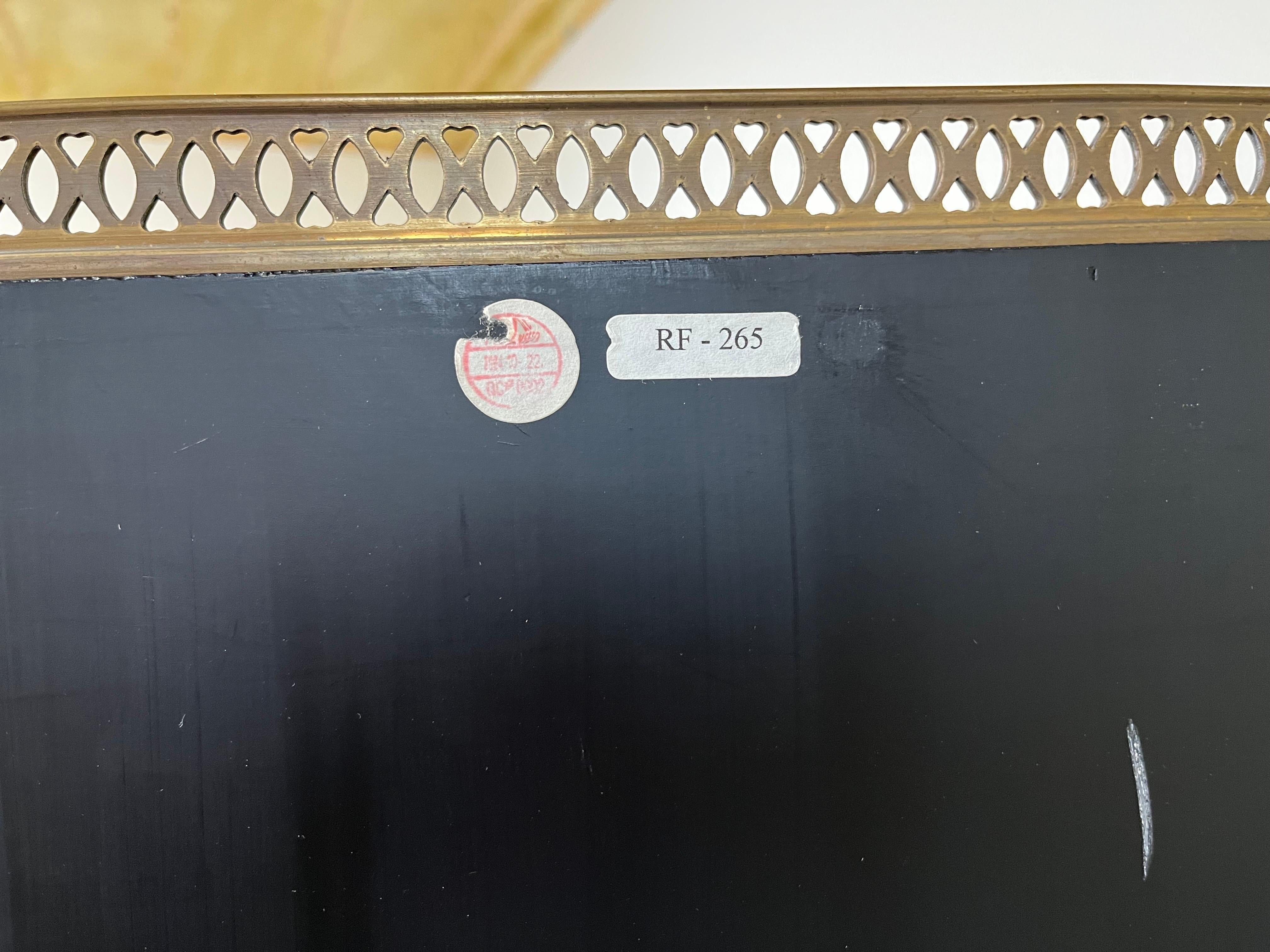 L & JG Stickley Chinoiserie Etagere Bookcase Console Having Brass Gallery 5