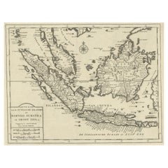 Mappa dettagliata del Southeast Asia dalla punta della Cambogia a Giava, 1739