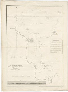 Detailed Map of the Madura Strait, between Java & Madura Island, Indonesia, 1825