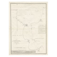 Antique Detailed Map of the Madura Strait, between Java & Madura Island, Indonesia, 1825