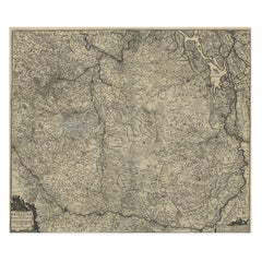 Detaillierte Karte des Südens der Niederlande und des Norden Belgiens, ca. 1680