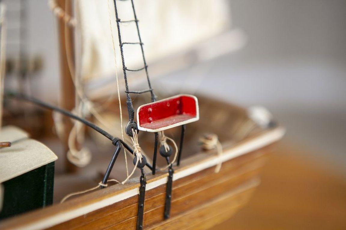Detailed Model of Dutch Sailing Ship From the 1930s-1940s For Sale 8