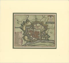 Detailed Plan of the City of Zutphen, The Netherlands – Hendrik de Leth, c.1740