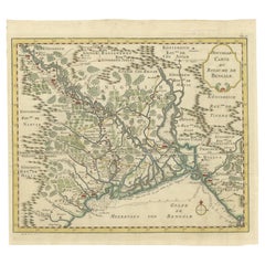 Detailed Regional Map of the Gulf of Bengal and the Lower Ganges River, ca.1750