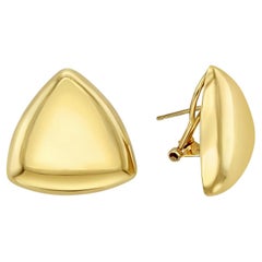 Boucles d'oreilles rondes matelassées verticales détaillées