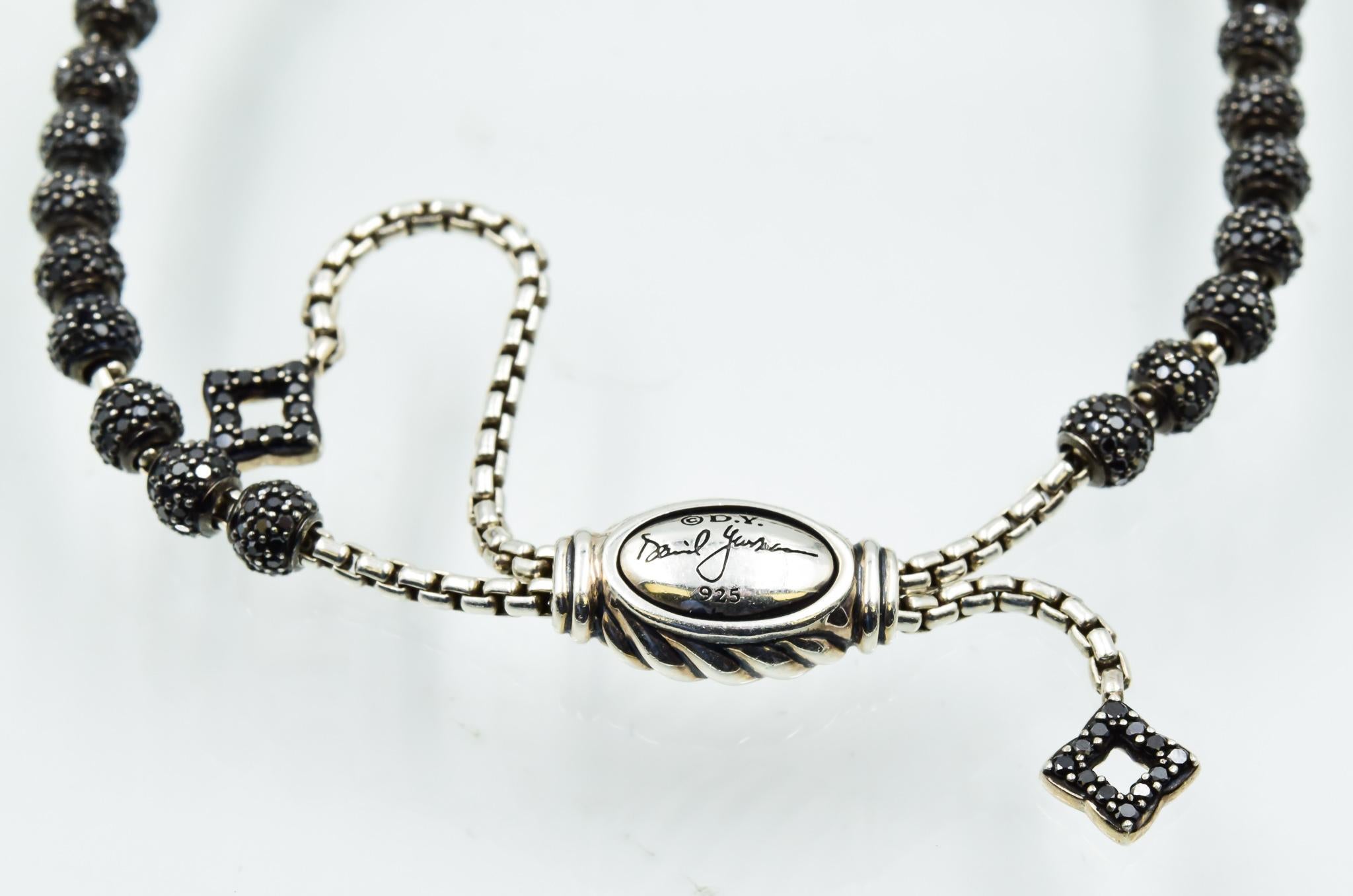 Details about David Yurman Petite Pave Black Diamond Bracelet, B12068DSBABD 2