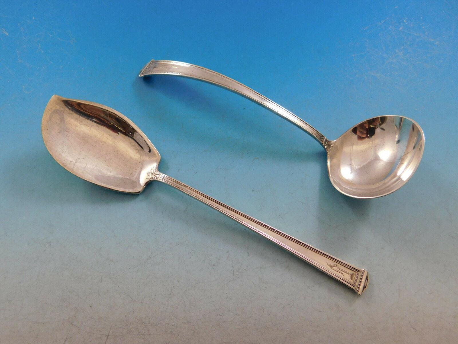 Mid-19th Century Pantheon by International Sterling Silver Flatware Set 8 Service 113 pcs L Mono