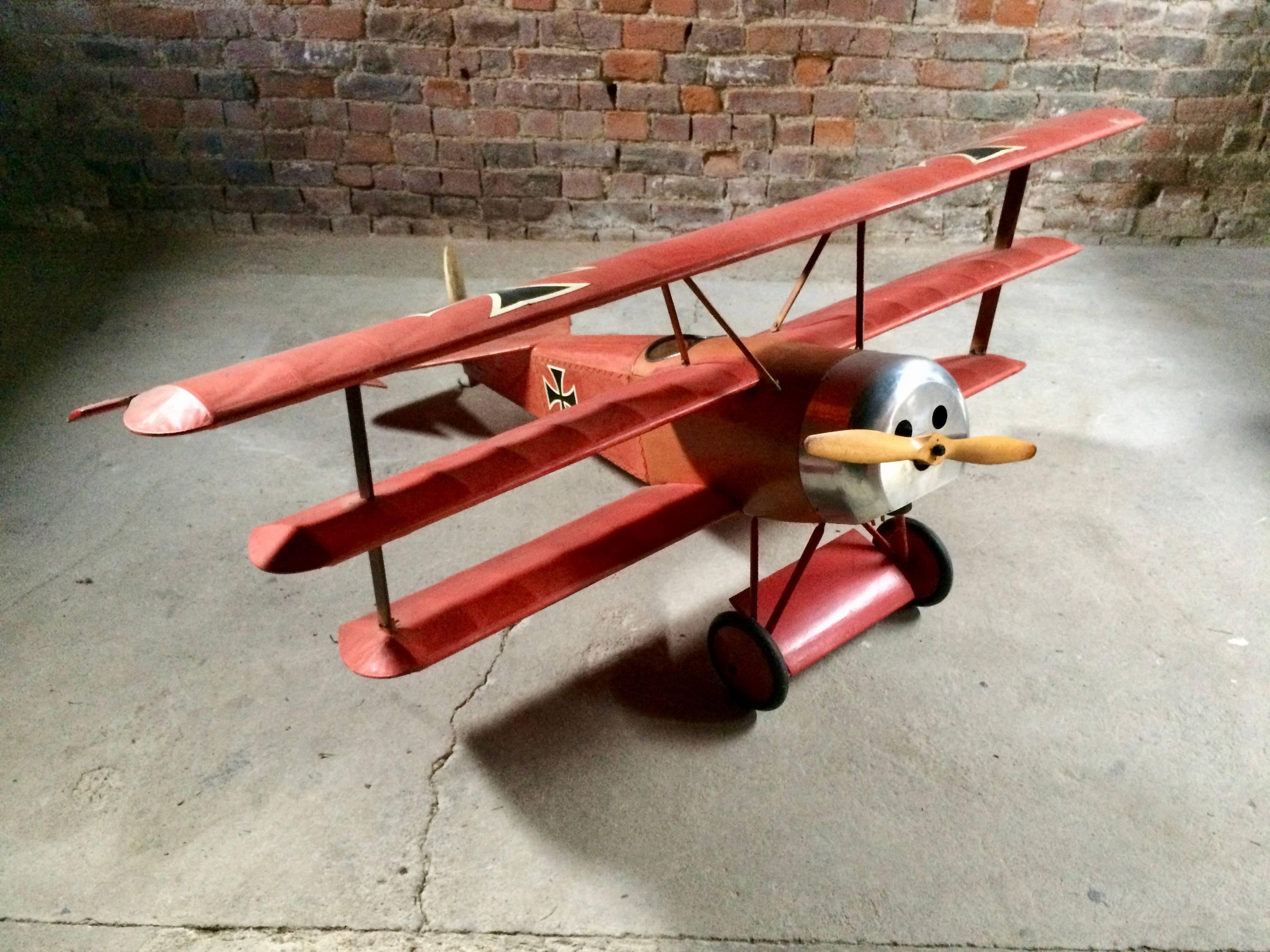 Détails sur l'étonnant avion modèle réduit de Fokker Dr.1 Triplane Red Baron de la Première Guerre mondiale 6