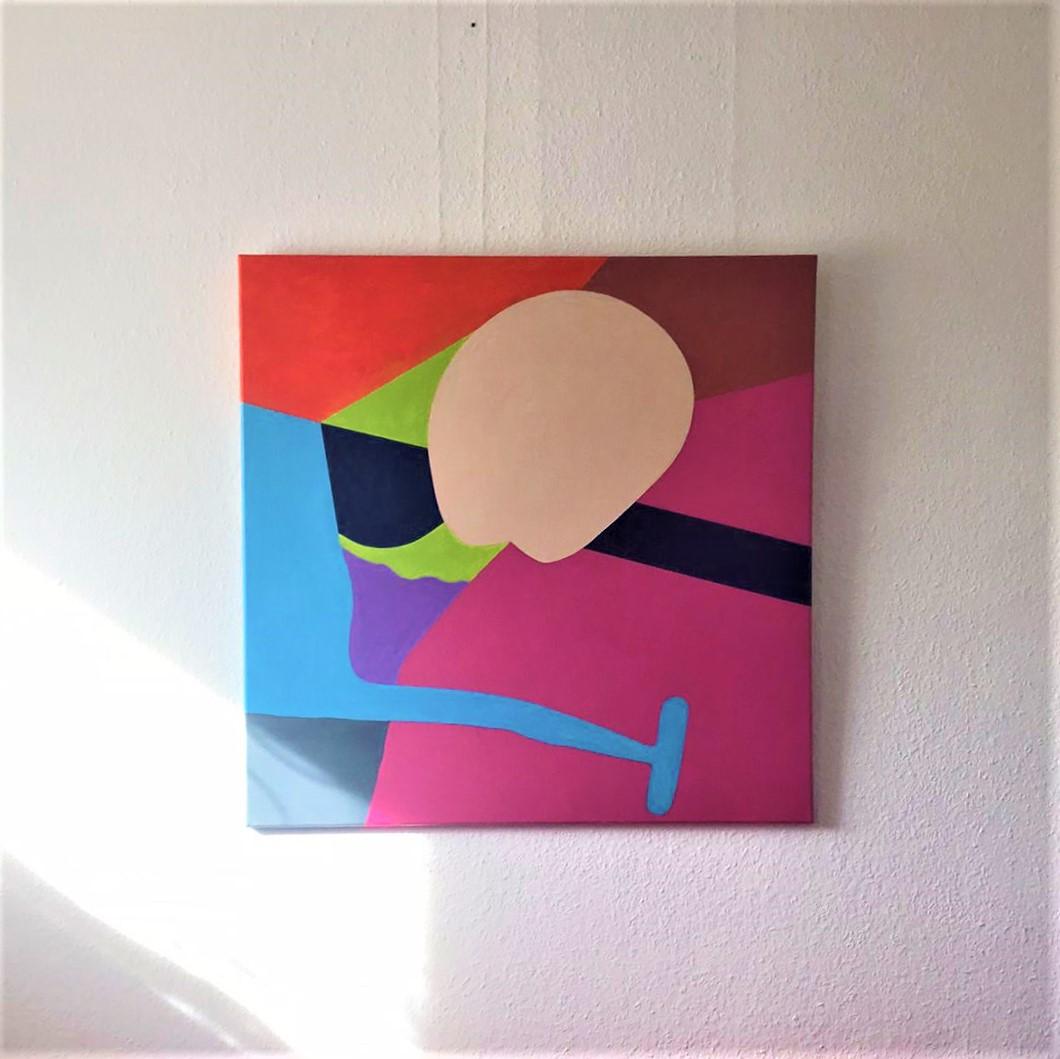 Abstract Shapes by Detlef Aderhold - Energetic Contemporary Abstract Painting For Sale 1