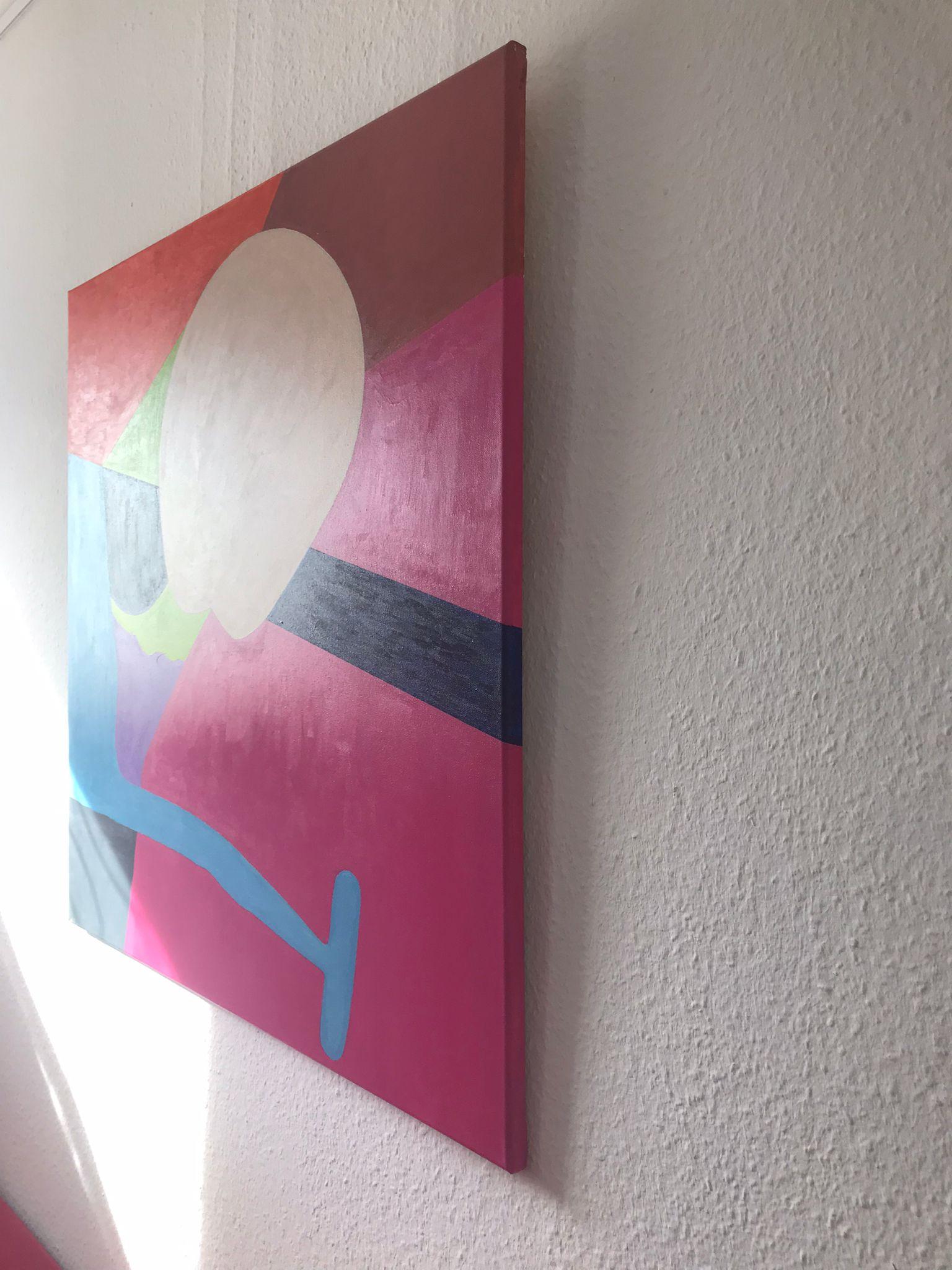 Abstract Shapes by Detlef Aderhold - Energetic Contemporary Abstract Painting For Sale 2