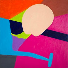 Abstrakte Formen von Detlef Aderhold – Energetisches zeitgenössisches abstraktes Gemälde