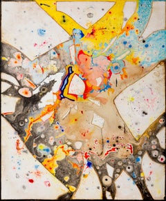 Connections by Detlef Aderhold - Large Energetic Contemporary Abstract Painting